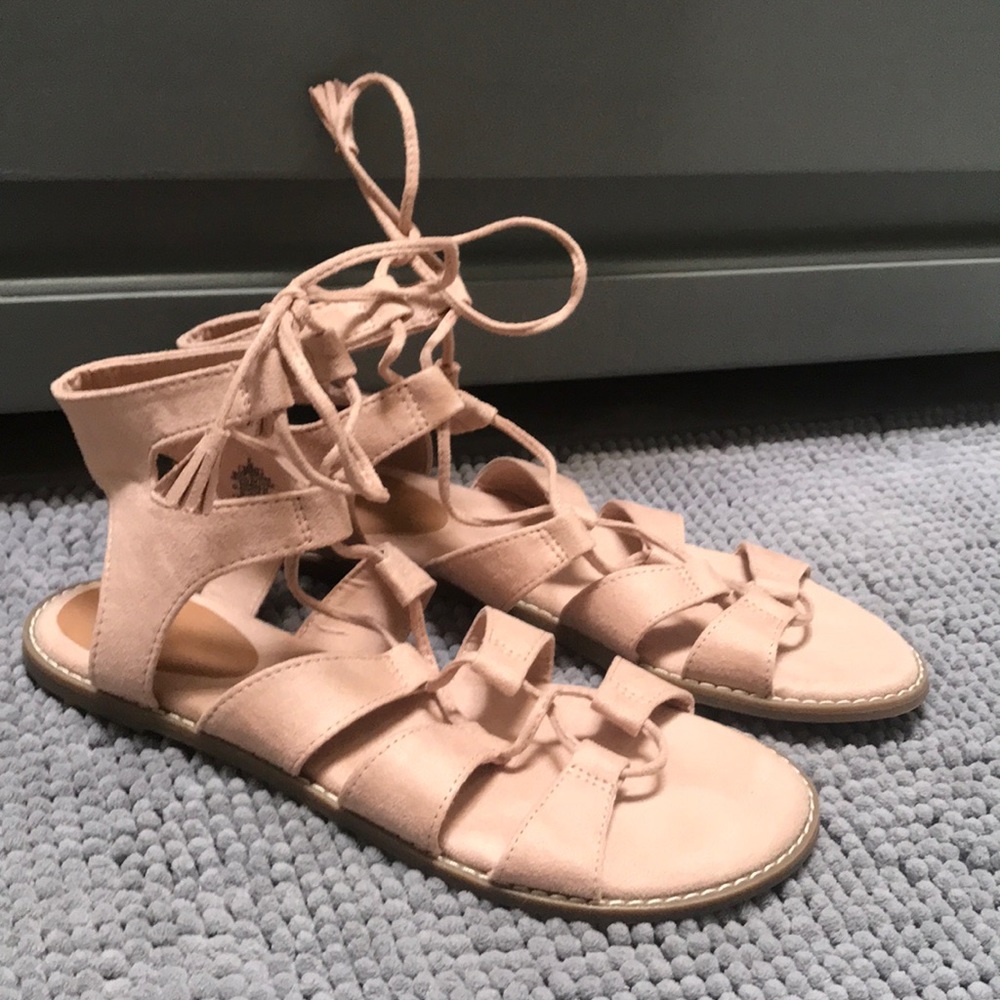 Beautiful Blush Gladiator Sandals
